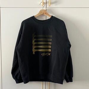 Hamilton, Ontario (#HamOnt) “The Hammer” Black & Gold Men's Sweatshirt (L)